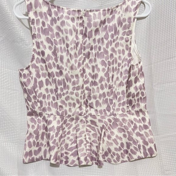 J. Crew Mauve and Cream Sleeveless Blouse - Picture 7 of 8
